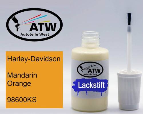 Harley-Davidson, Mandarin Orange, 98600KS: 20ml Lackstift, von ATW Autoteile West.